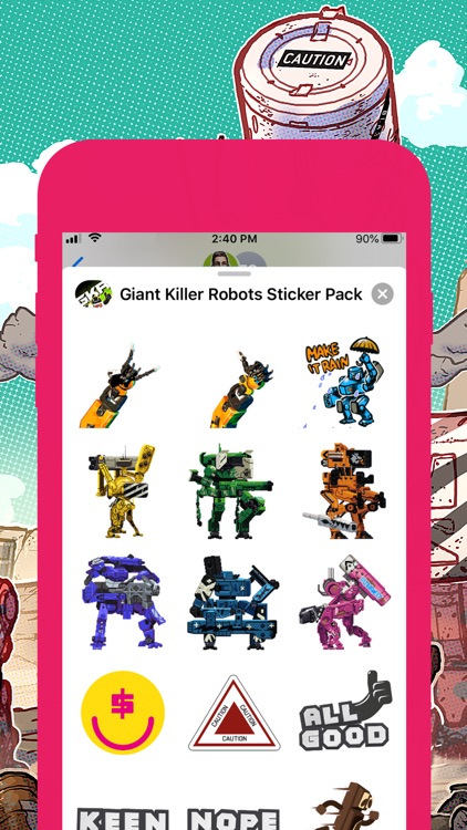 Giant Killer Robots Stickers screenshot-3