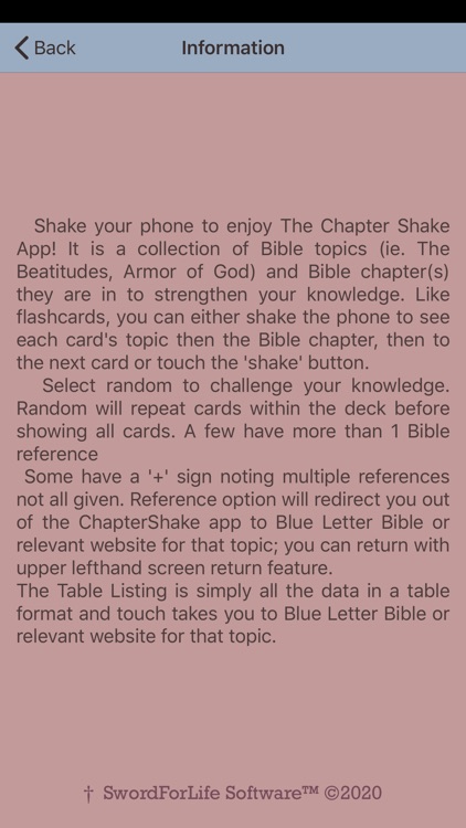 Bible Chapter Shake screenshot-5