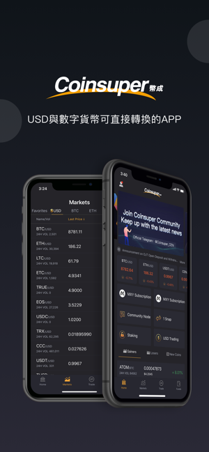 Coinsuper-USD/BTC/ETH/USDT交易所(圖1)-速報App