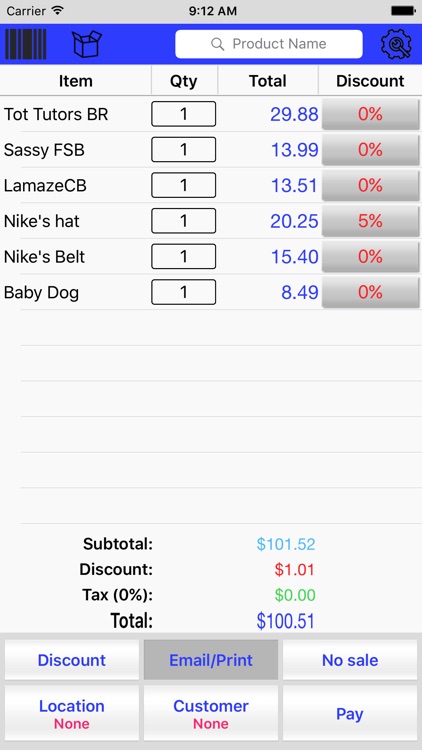 Instant Cash Register