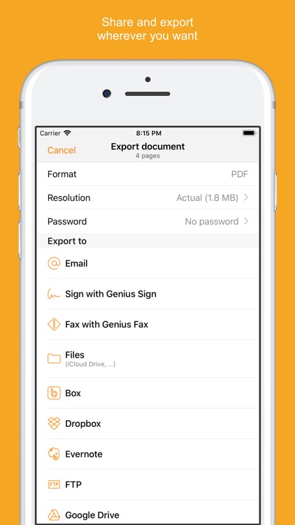 Genius Scan+ - PDF Scanner screenshot-4