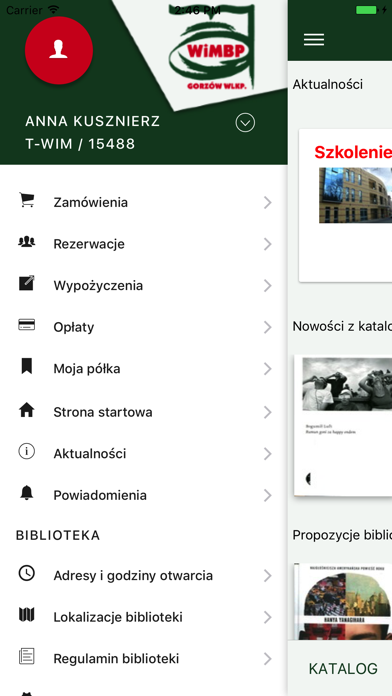 WiMBP Gorzów - mPROLIB screenshot 3