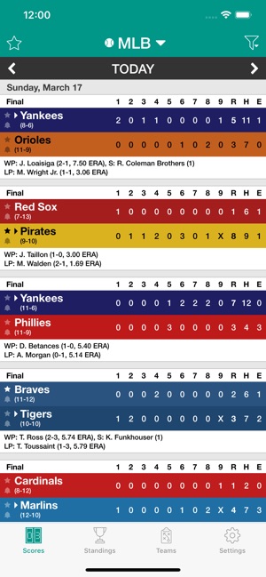 Sports Scores and Schedules(圖3)-速報App