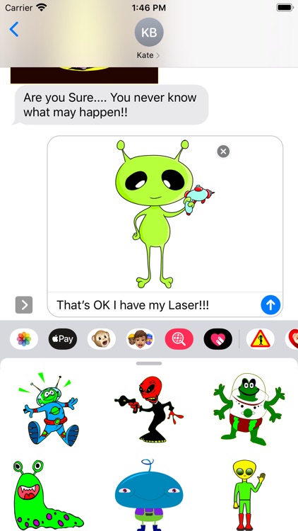 Alien Emoji Space Stickers screenshot-4