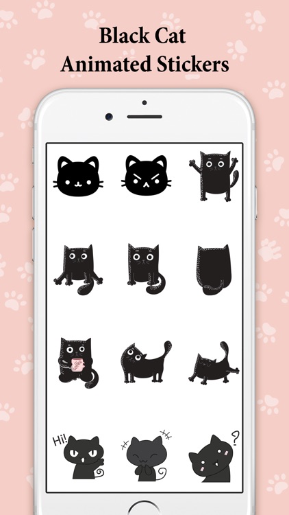 Animated Black Catmoji GIF