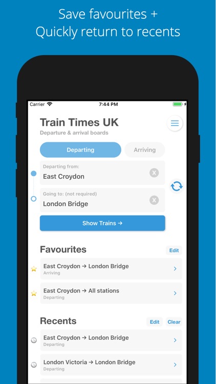 train times plan your journey