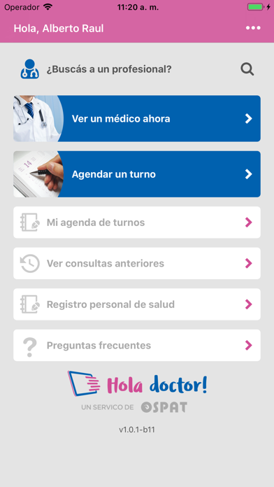 OSPAT Hola Doctor screenshot 2