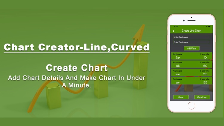 Chart creator-Line,Curved