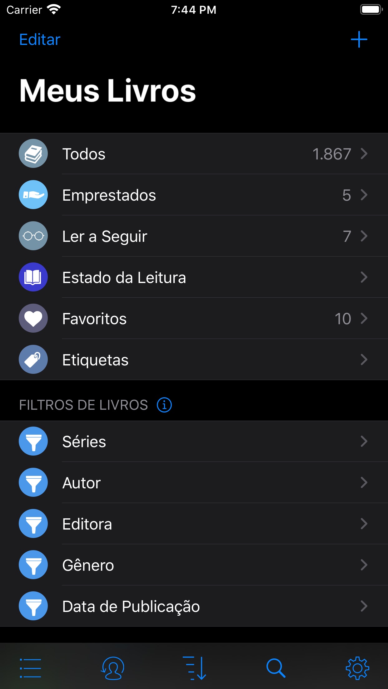 Screenshot do app BookBuddy