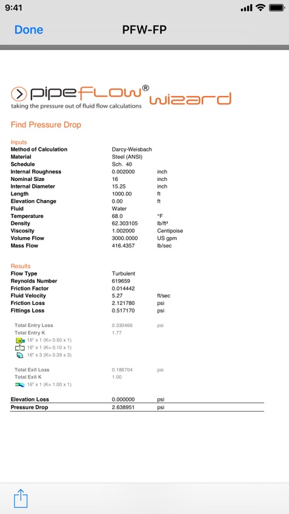 Pipe Flow Wizard - Calculator screenshot-4
