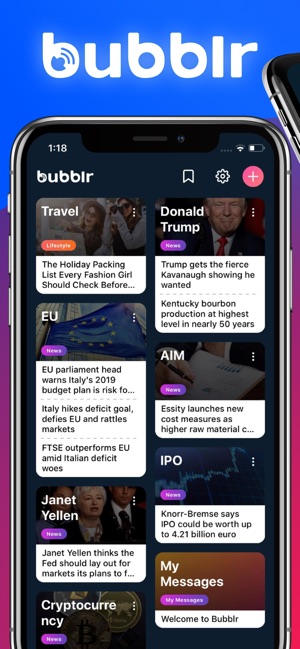 Bubblr best for breaking news(圖1)-速報App