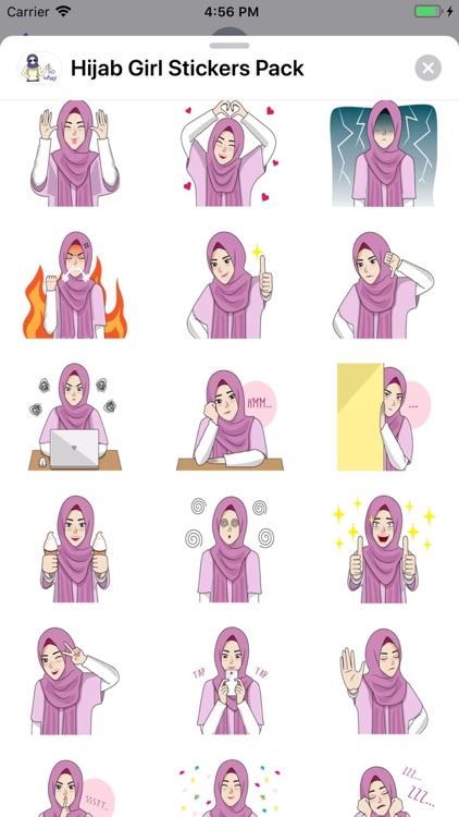 Hijab Girl Stickers Pack screenshot-4