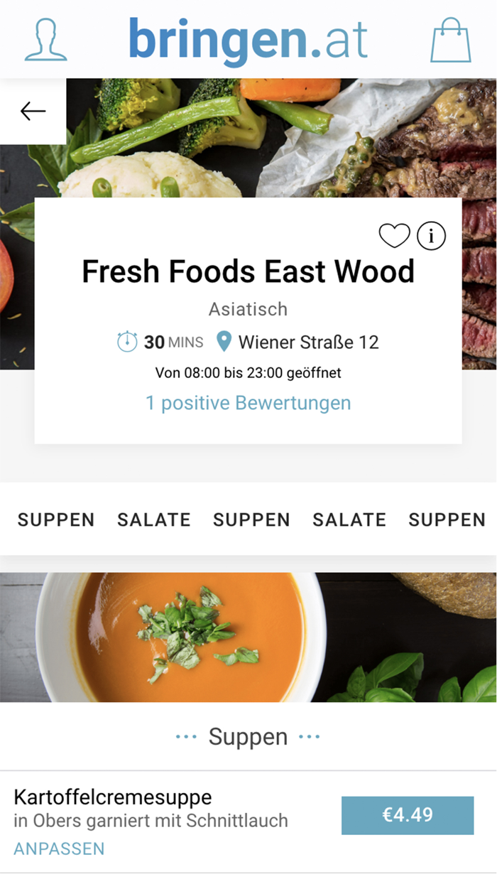 Bringen.at - Essen bestellen