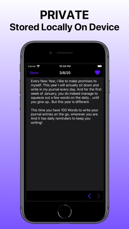 100 Words - Daily Journal