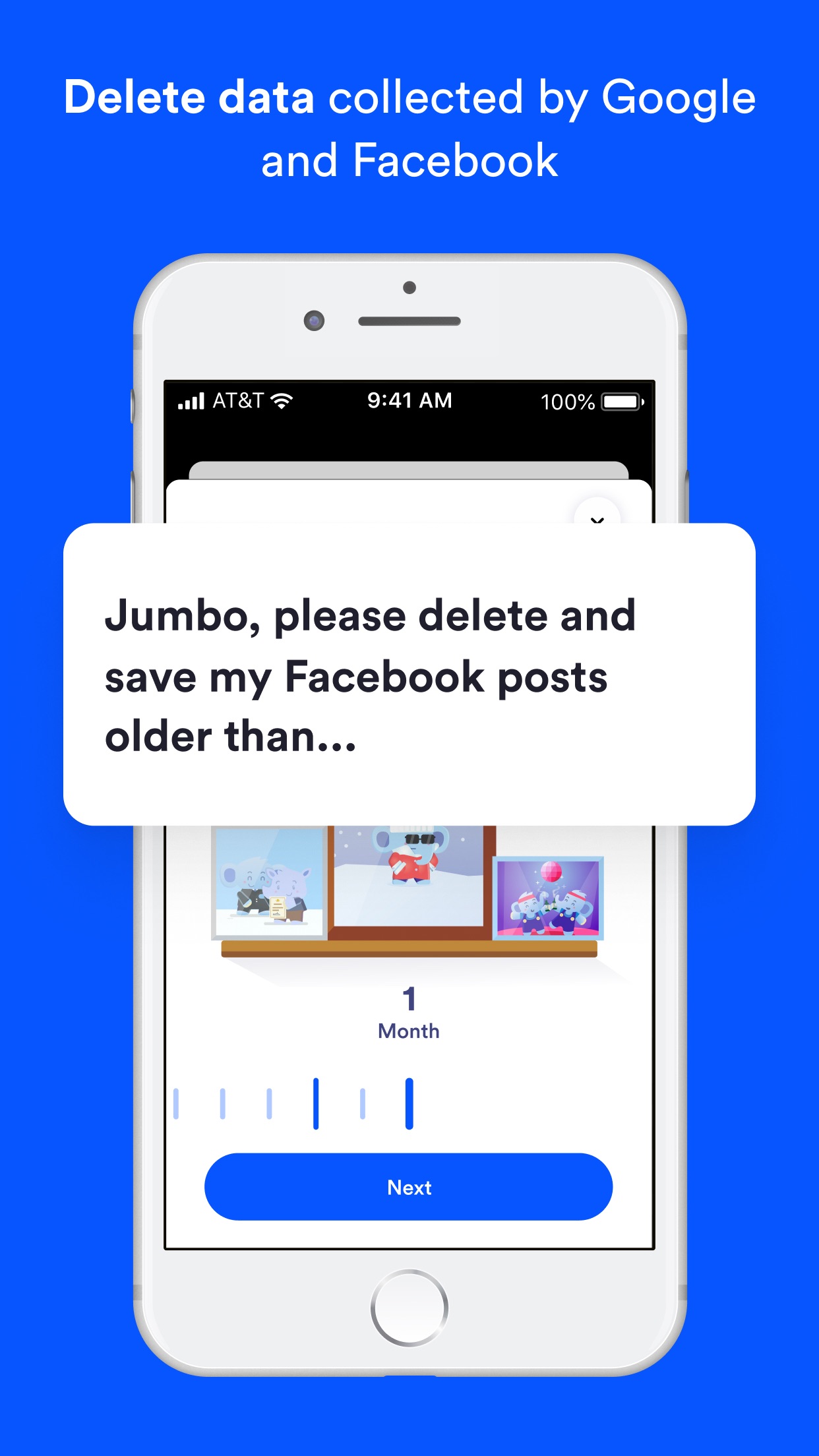 Screenshot do app Jumbo: Privacy + Security