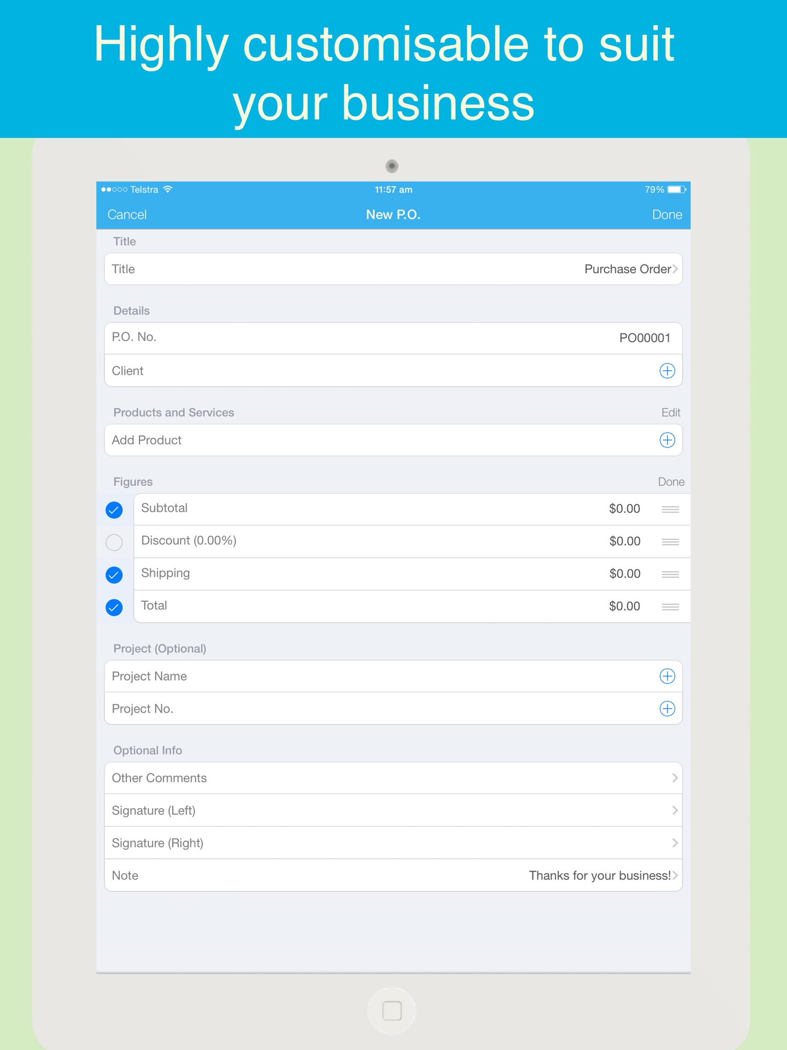 Purchase Order Pro, PO maker screenshot 2