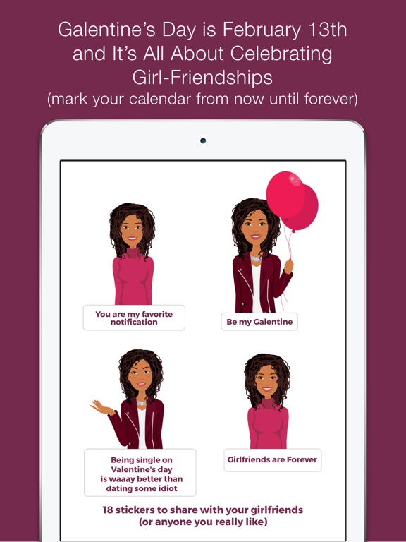 Screenshot #5 pour Galentine's Day stickers (E)
