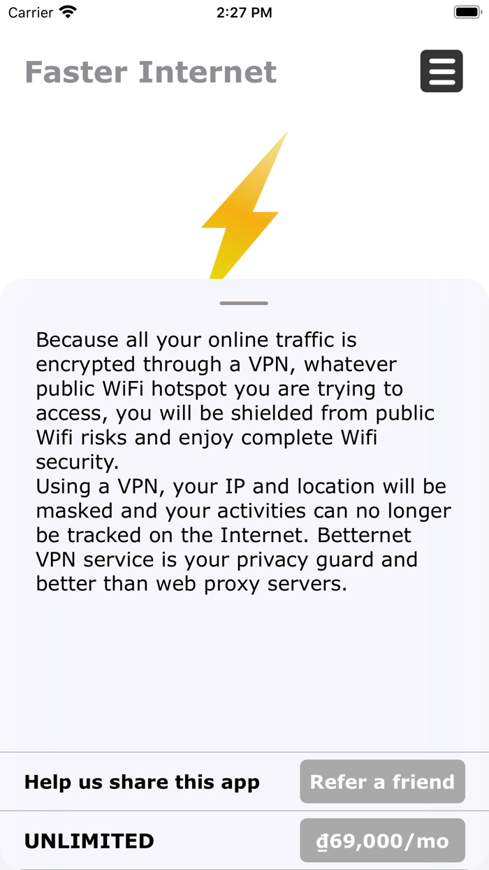 Faster network speed up VPN