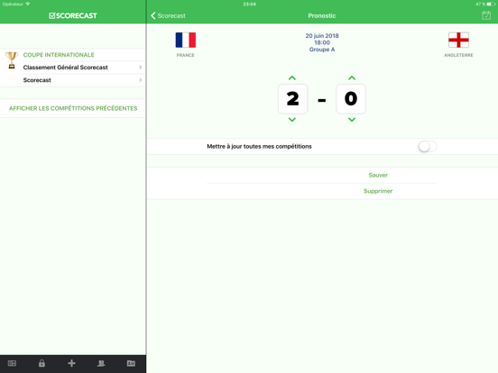 Scorecast app