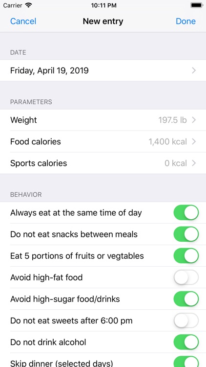 Weight Manager – Habit diary screenshot-4