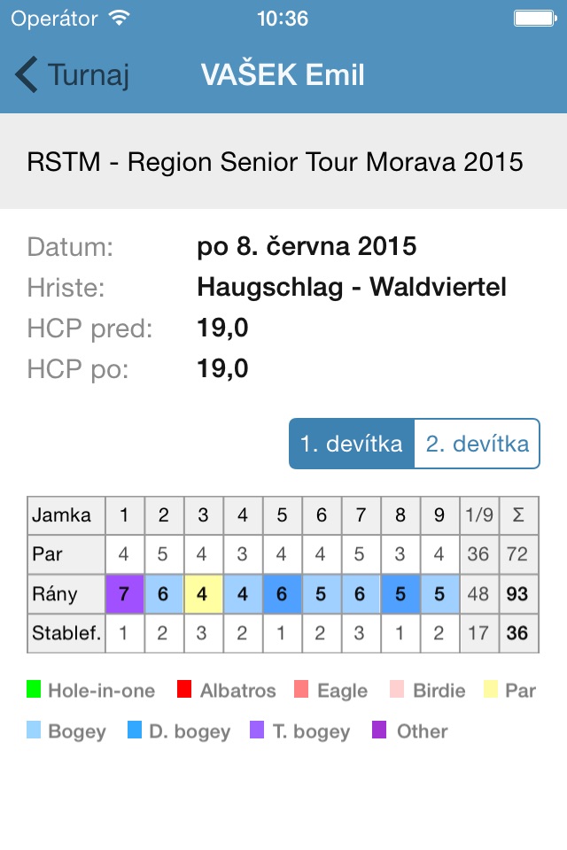 Česká golfová federace screenshot 4