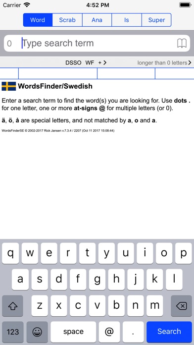 【图】Svenska  Words Finder PRO(截图1)