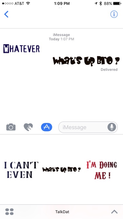 TalkDat Stickers