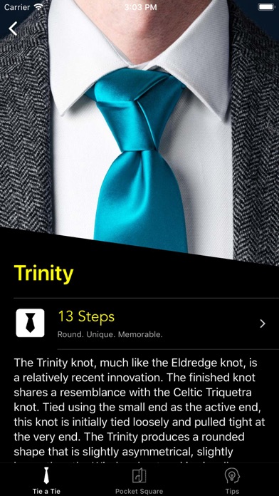 How To Tie a Tie • screenshot 4