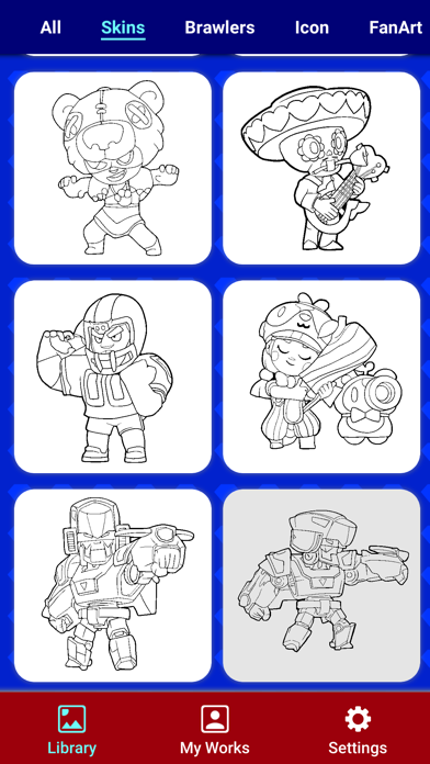 Coloring pages for Brawl Stars screenshot 3