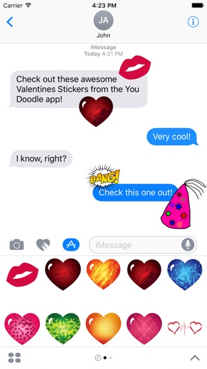 you doodle draw on photos on the app store cool text message art