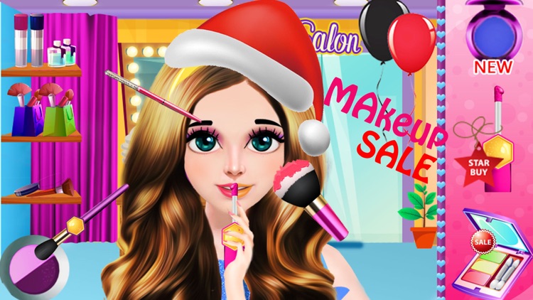 Christmas Girl Party Salon Day