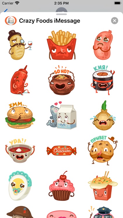 Stickers: Crazy Foods! screenshot-3