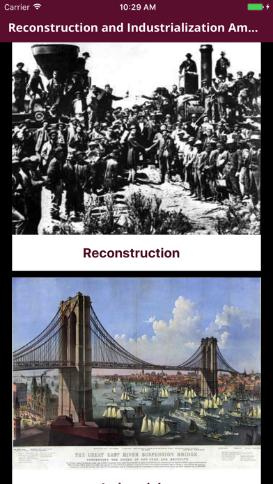 How to cancel & delete Reconstruction & Industrialization US  1865-1900 from iphone & ipad 1