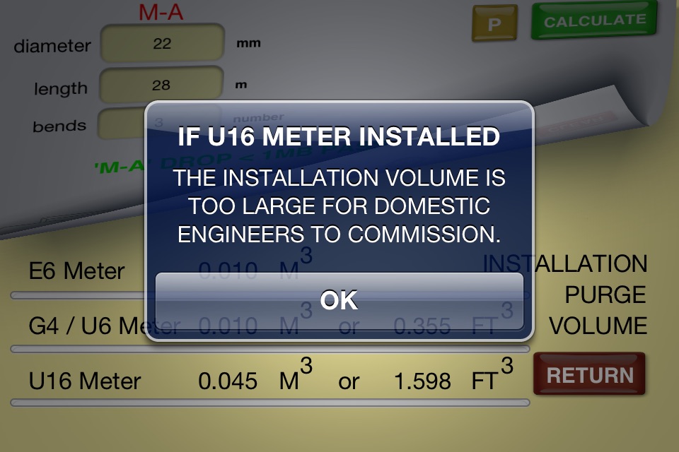 GB Gas Pipe Sizing Calculator screenshot 4