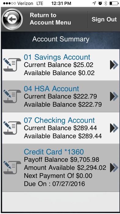 1166 Federal Credit Union screenshot 2