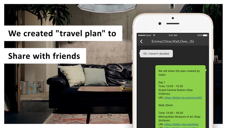 bitter: Create a "travel plan" screenshot-4
