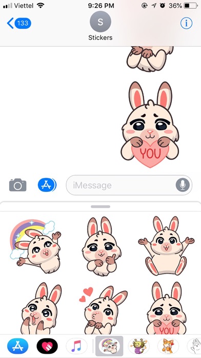 How to cancel & delete Rabbit Pun Funny Stickers from iphone & ipad 3