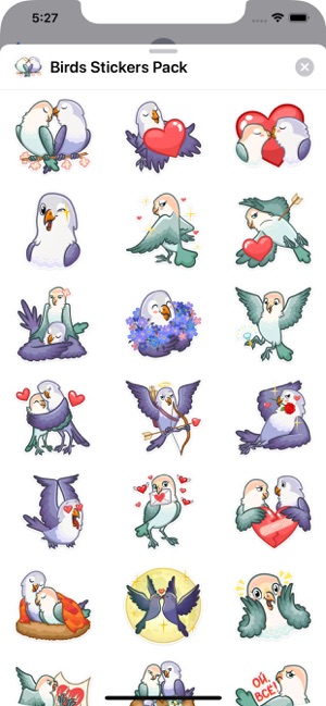 Birds Stickers Pack