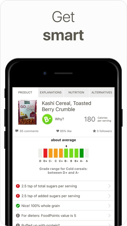 Fooducate Nutrition Tracker screenshot-0