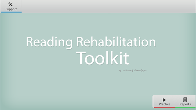 Reading Rehabilitation Toolkit
