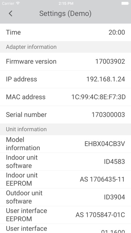 Daikin Online Control Heating screenshot-3