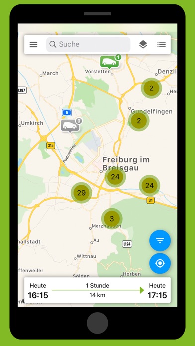 GrüneFlotte Carsharing screenshot 2