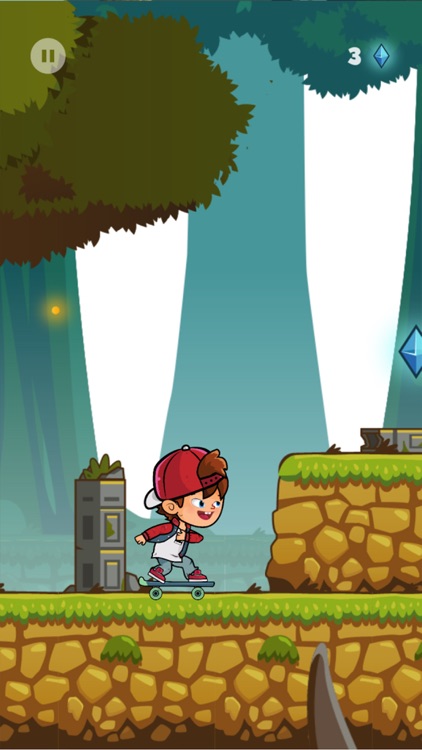 Ben SkateBoy: Forest Hero Run screenshot-3