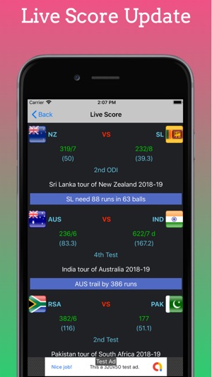 Live Cricket Score & Schedule(圖2)-速報App