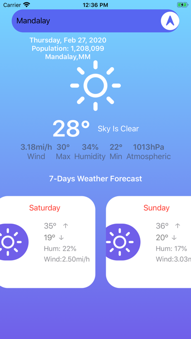 7DayWeather screenshot 3