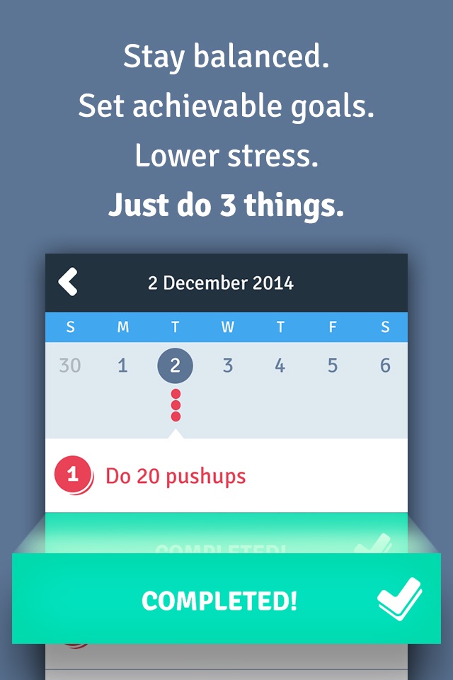 Do 3 Things: Daily Habit Goals screenshot 2