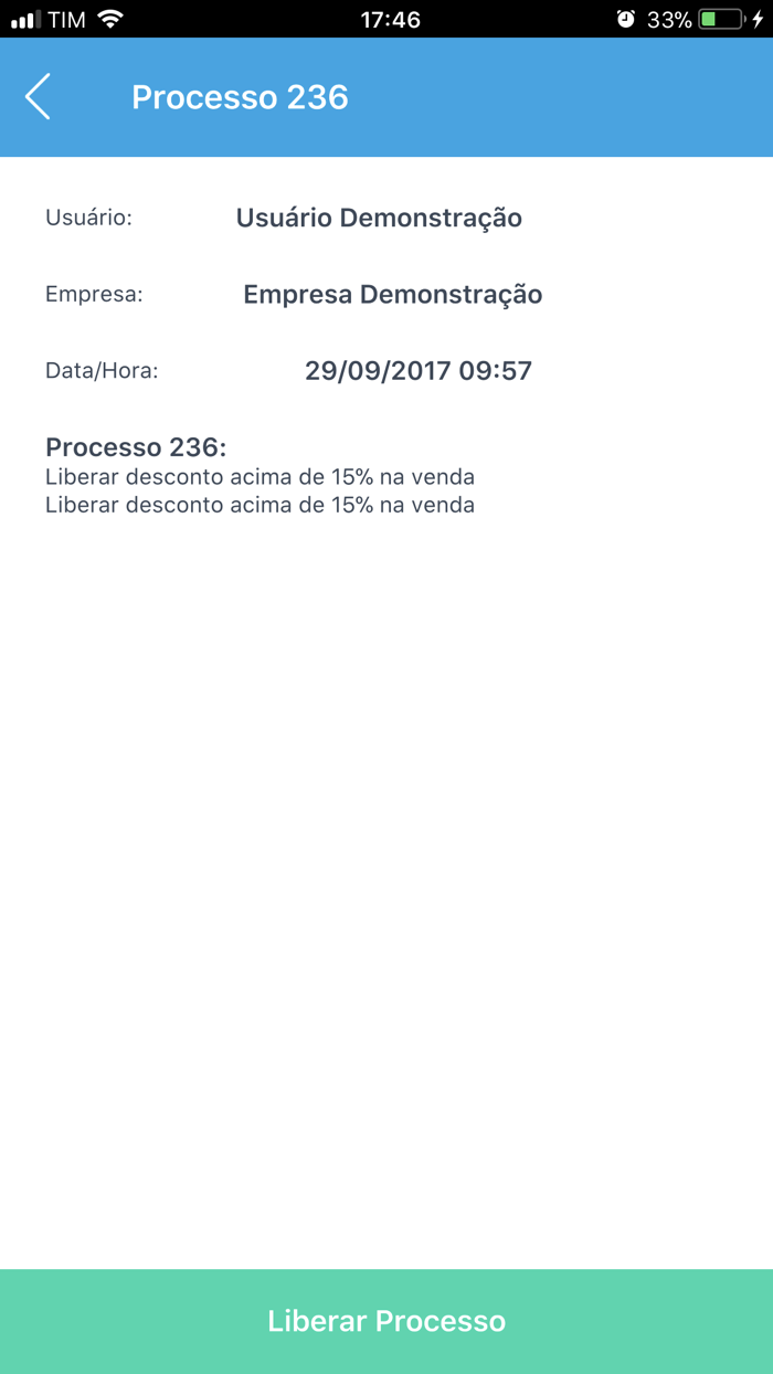 CISSProcess - Liberações