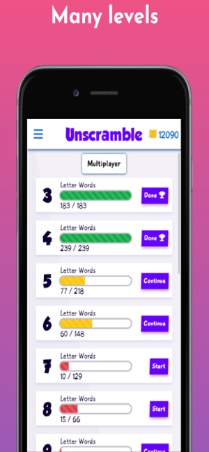 Unscramble - Synonyms, Shuffle