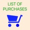 The application is intended for planning purchases in stores