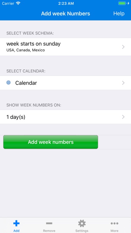 Week Numbers - Calendar Weeks